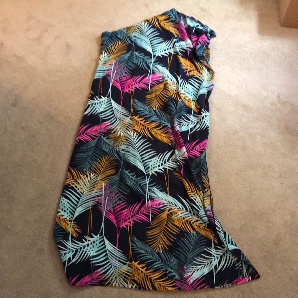 Off the shoulder tropical dress